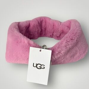 NWT UGG Faux Fur Headband – Mesa Rose Pink💖